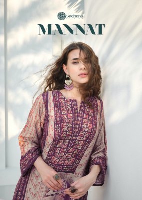 Sadhana fashion by Mannat pure muslin silk digital printed unstitched dress material at low rate Sadhana Fashion