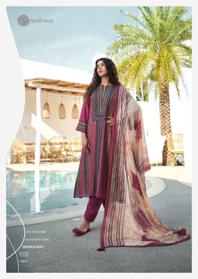 Sadhana fashion by Mannat pure muslin silk digital printed unstitched dress material at low rate salwar kameez catalogs