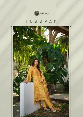 Sadhana fashion present Inaayat pure muslin printed with khatli work unstitched salwar suit catalogue Sadhana Fashion