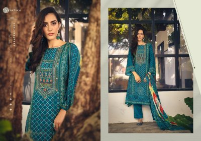 Sadhana fashion present Inaayat pure muslin printed with khatli work unstitched salwar suit catalogue salwar kameez catalogs