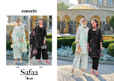 Safaa by Zaveri fancy cotton digital printed readymade suit catalogue at affordable rate readymade suit catalogs