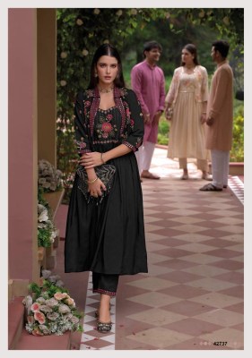 Safar by Kailee fashion pure silk embroidered readymade suit with koti catalogue at amaviexpo readymade suit catalogs