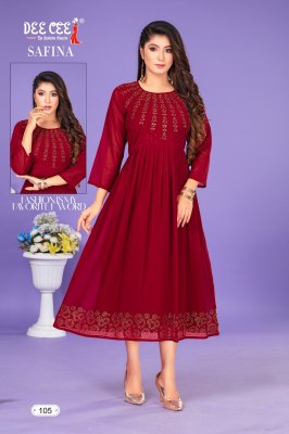 Safina by deecee diamond work flared kurti catalogue at low rate kurtis catalogs