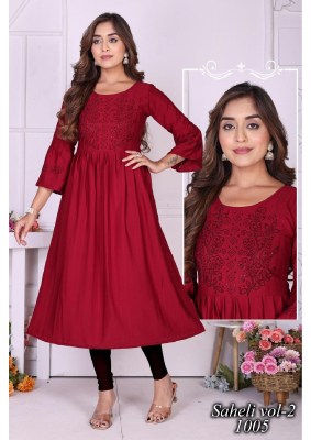 Saheli vol 2 presents ghera with choli and sluize siroski work fancy Kurti catalogue kurtis catalogs