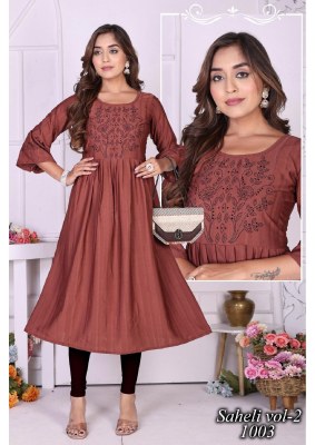 Saheli vol 2 presents ghera with choli and sluize siroski work fancy Kurti catalogue kurtis catalogs