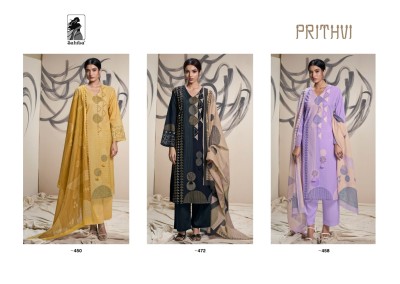 Sahiba by Prithvi lawn cotton threadwork printed unstitched salwar kameez catalogue at low rate salwar kameez catalogs