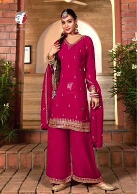 Sahiba vol 7 by Anju Fabric Pure Chinon Short Kurti Palazzo with Dupatta catalogue at low rate readymade suit catalogs