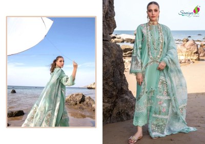 Saira sakira 05 by Saniya trendz cotton chikankari embroidered pakistani suit catalogue at low rate pakistani suit catalogs