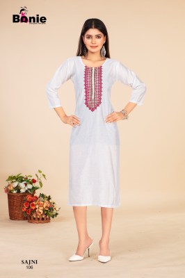 Sajni by Bonie Amazing trendy kurti at wholesale rate kurtis catalogs