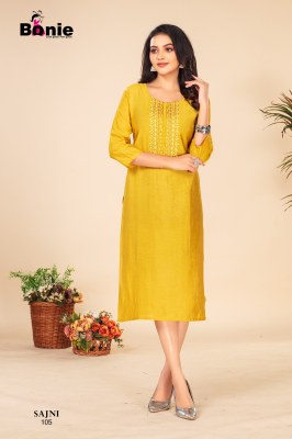 Sajni by Bonie Amazing trendy kurti at wholesale rate kurtis catalogs