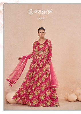 Sajni by gulkayra designer elegance postion printed beautiful gown catalogue gown catalogs