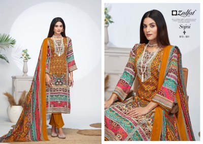 Sajni vol 4 by Zulfat Pure Jam cotton exclusive unstitched dress material collection dress material catalogs