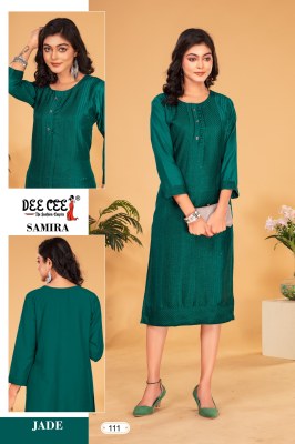 Samira by Deecee Chinon A- Line Straight designer kurti catalogue at low rate  kurtis catalogs