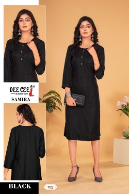 Samira by Deecee Chinon A- Line Straight designer kurti catalogue at low rate  kurtis catalogs