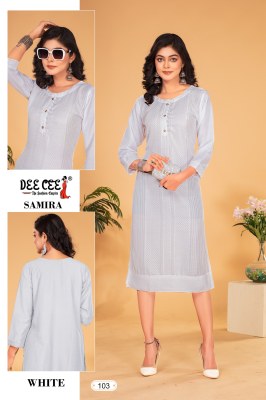 Samira by Deecee Chinon A- Line Straight designer kurti catalogue at low rate  kurtis catalogs