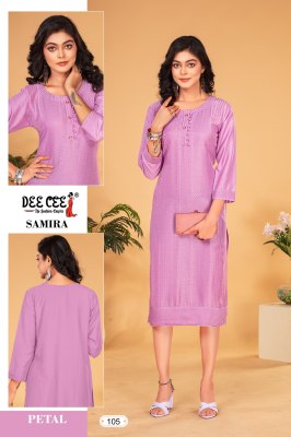 Samira by Deecee Chinon A- Line Straight designer kurti catalogue at low rate  kurtis catalogs