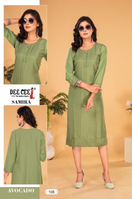 Samira by Deecee Chinon A- Line Straight designer kurti catalogue at low rate  kurtis catalogs