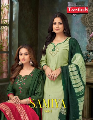 Samiya vol 1 by Taniksh Vartican Fancy Hand work readymade suit catalogue at affordable rate readymade suit catalogs