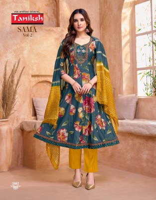 Samma vol 2 by Taniksh Vertical discharge printed readymade suit collection with budget rate  readymade suit catalogs
