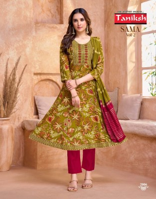 Samma vol 2 by Taniksh Vertical discharge printed readymade suit collection with budget rate  readymade suit catalogs