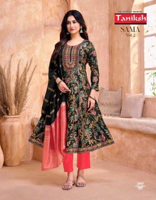 Samma vol 2 by Taniksh Vertical discharge printed readymade suit collection with budget rate  readymade suit catalogs