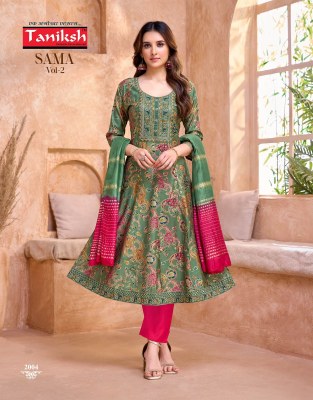 Samma vol 2 by Taniksh Vertical discharge printed readymade suit collection with budget rate  readymade suit catalogs
