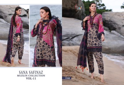 Sana safinaz muslin collection vol 11 by shree fab unstitched suit catalogue  salwar kameez catalogs