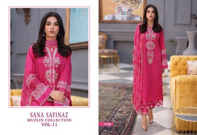 Sana safinaz muslin collection vol 11 by shree fab unstitched suit catalogue  salwar kameez catalogs