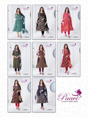 Sanaya 2 by Paavi heavy designer printed anarkali readymade suit catalogue readymade suit catalogs