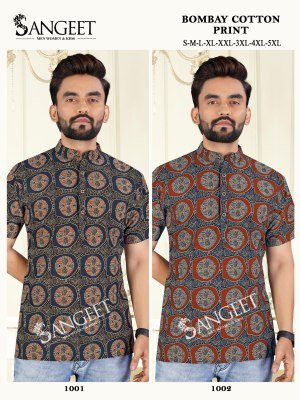  Sangeet Bombay Cotton Print Limited Edition Premium Designer Fabric Collection Wholesale mens shirts