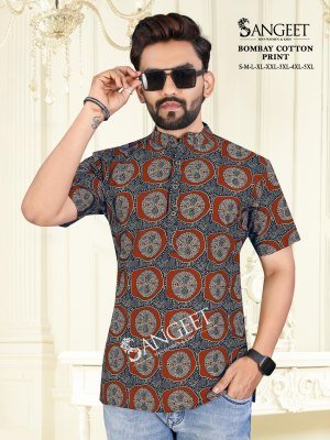  Sangeet Bombay Cotton Print Limited Edition Premium Designer Fabric Collection Wholesale mens shirts