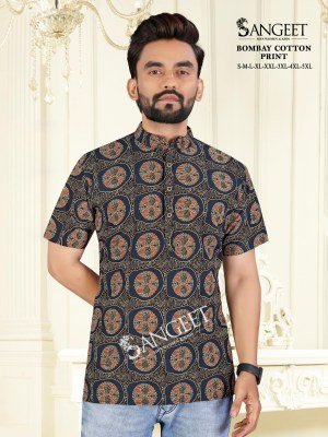  Sangeet Bombay Cotton Print Limited Edition Premium Designer Fabric Collection Wholesale mens shirts