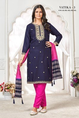 Sangeet Vatika 3 Heavy Rayon Gold Print Kurti Set with Heavy Chanderi Sequence Shaded Dupatta Wholesale kurtis catalogs