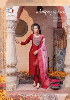 Sangeet vol 5 by Anju fabric pure modal printed embroidered readymade suit catalogue at affordable rate readymade suit catalogs