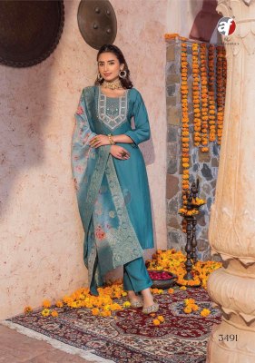 Sangeet vol 5 by Anju fabric pure modal printed embroidered readymade suit catalogue at affordable rate readymade suit catalogs