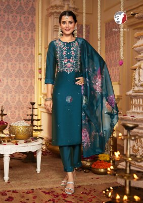 Sangeet vol 6 by Anju fabric Viscose modal chanderi kurti pant and dupatta catalogue at affordable rate readymade suit catalogs