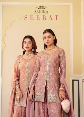 Sanika Fashion Seerat Premium Chinon Silk Embroidered Suit Set with Mirror And Handwork Dupatta Wholesale wholesale catalogs