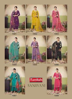 Sanjivani vol 1 by Taniksh cotton viscorse embroidered readymade suit catalogue at low rate readymade suit catalogs