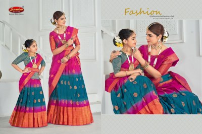 Sanskar style by gungun fancy weaving silk lehenga choli dupatta catalogue at affordable rate lehenga choli catalogs