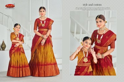 Sanskar style by gungun fancy weaving silk lehenga choli dupatta catalogue at affordable rate lehenga choli catalogs