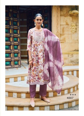 Sara vol 4 by Poonam Heavy reyon foil printed kurti pant with dupatta catalogue at affordable rate readymade suit catalogs