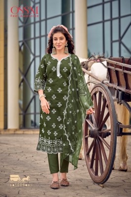 Sarah by Ossm Viscorse heavy embroidered readymade suit catalogue at affordable rate readymade suit catalogs