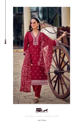 Sarah by Ossm Viscorse heavy embroidered readymade suit catalogue at affordable rate readymade suit catalogs