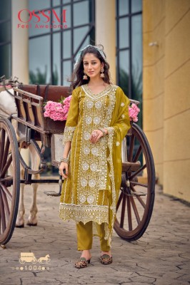 Sarah by Ossm Viscorse heavy embroidered readymade suit catalogue at affordable rate readymade suit catalogs