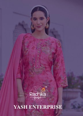 Satrangi vol 8 by Radhika Life style Modal Chanderi Printed Handwork readymade suit catalogue at affordable rate readymade suit catalogs