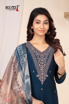 Saumya by Deecee Straight long kurti with bottom and dupatta catalogue at low rate readymade suit catalogs