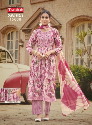 Sawara vol1 by Taniksh capsule reyon embroidered printed readymade suit catalogue readymade suit catalogs