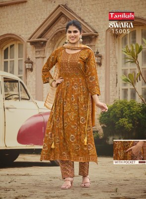 Sawara vol1 by Taniksh capsule reyon embroidered printed readymade suit catalogue readymade suit catalogs