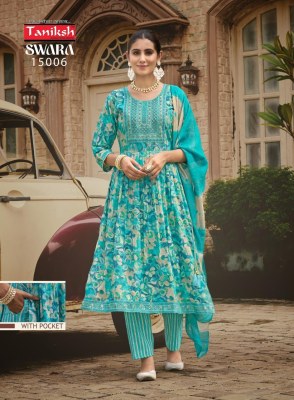 Sawara vol1 by Taniksh capsule reyon embroidered printed readymade suit catalogue readymade suit catalogs