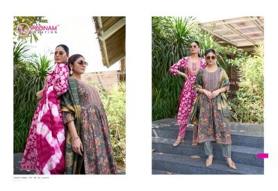 Sawaraa vol 10 by poonam foil printed capsule fabric fancy suit collection in amavi expo readymade suit catalogs